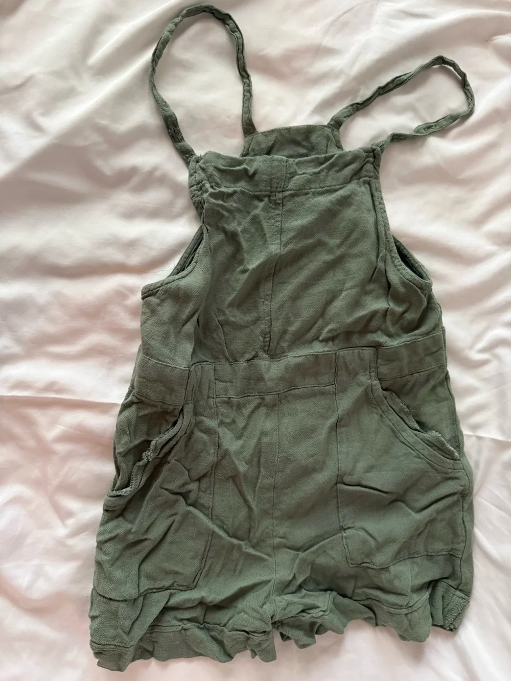 art class Olive Green Kids One-Piece Short Romper